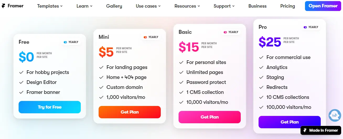 Framer-pricing
