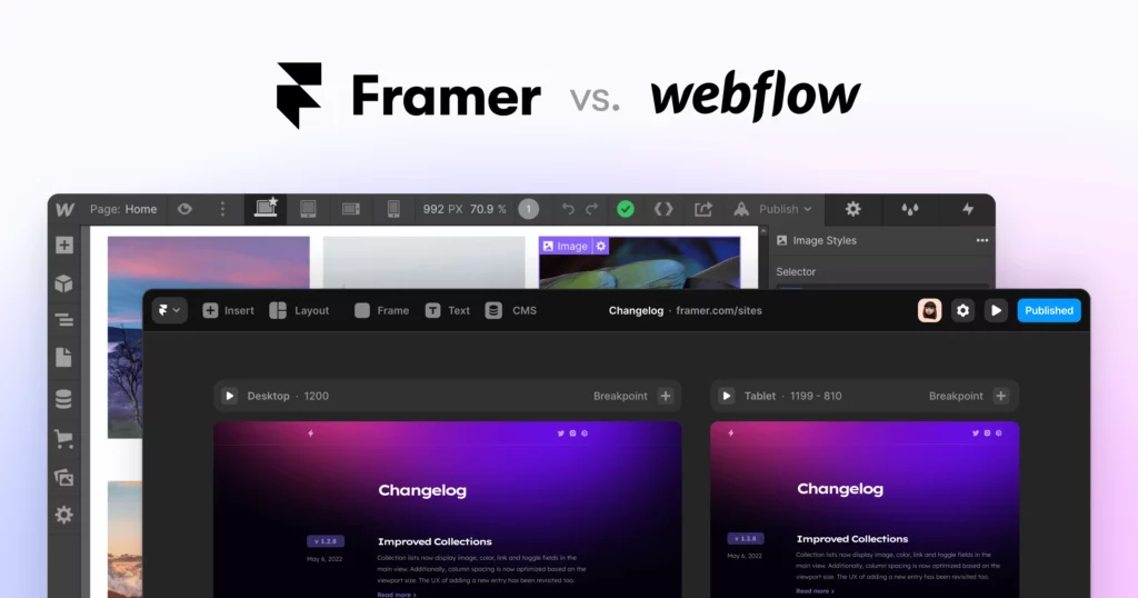 Webflow VS Framer: The Ultimate Guide To Choosing The Right Design Tool ...